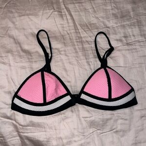Bra Society EUC black/pink bikini top